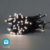 Vánoční osvětlení SmartLife Nedis LED Wi-Fi Teplá až studená bílá 50 LED 5 m Android IOS WIFILX02W50