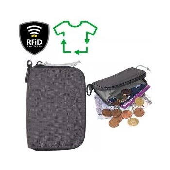 Lifeventure Recycled RFiD Coin Wallet grey
