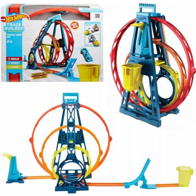 Hot Wheels track builder trojitá smyčka – Zboží Dáma
