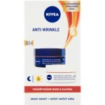 Nivea Anti-Wrinkle Contouring 65+ denní a noční krém pro zlepšení kontur 2 x 50 ml dárková sada – Sleviste.cz