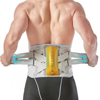 BraceTop Zádový pás pro muže a ženy zádová ortéza pro úlevu od bolesti zad bederní opěrný pás pro – Hledejceny.cz