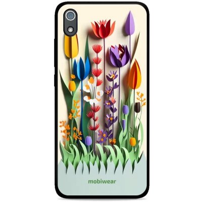 Pouzdro Mobiwear Glossy Xiaomi Redmi 7A - G015G Barevné květinky – Zboží Mobilmania