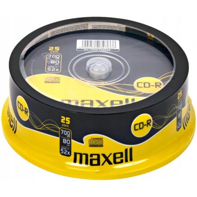 Maxell CD-R 700MB 52x, 25ks (628522) – Zboží Živě