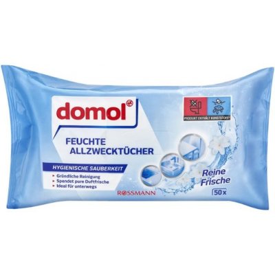 Domol Vlhčené čistící ubrousky se svěží vůní 50 ks – HobbyKompas.cz