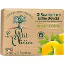 Le Petit Olivier mýdlo Verbena a Citron 2 x 100 g