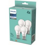 Philips žárovka LED klasik, 10W, E27, studená bílá, 4ks – Hledejceny.cz