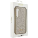 Pouzdro Guess PC/TPU Glitter Flakes Metal Logo Samsung Galaxy S23 zlaté – Zboží Mobilmania
