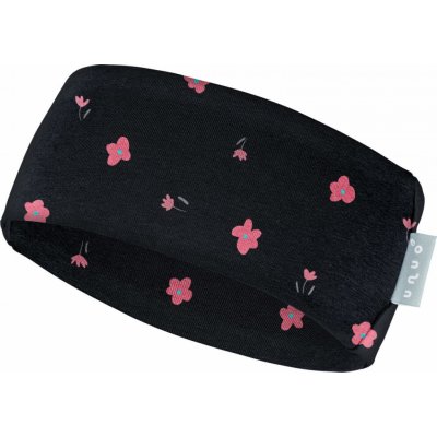 UNUO Dětská fleecová Elise Černá Květiny – Zboží Mobilmania