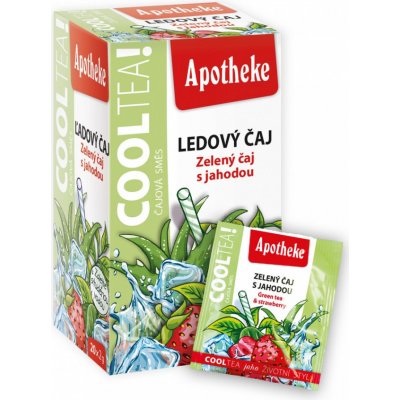 Apotheke COOLTEA Zelený čaj s jahodou 20 x 2 g – Hledejceny.cz