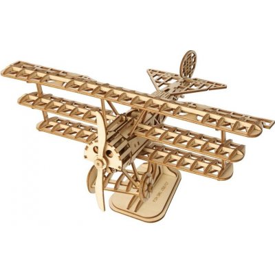Robotime dřevěné 3D puzzle Historické letadlo TG301 145 ks