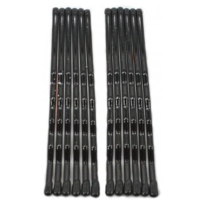 Černé sponky pérka 12 ks – Zboží Dáma