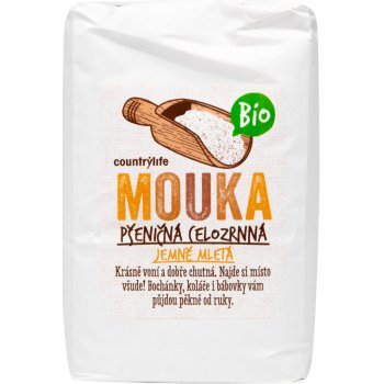 Country Life Mouka pšeničná celozrnná jemně mletá 1000 g