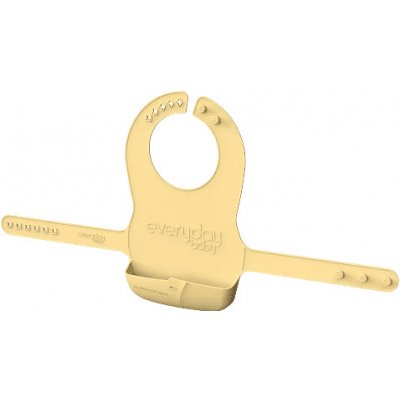 Everyday Baby silikonový bryndák Soft Yellow – Zboží Mobilmania