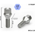 Kolový šroub M12x1,25x28 kužel, klíč 17, C17B28F, výška 54,5 mm – Zbozi.Blesk.cz