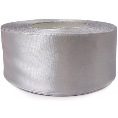 Saténová stuha stříbrná 38mm – Zboží Mobilmania