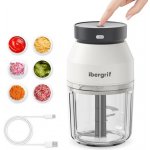 Ibergrif M503 elektrický multifunkční sekáček, objem 400 ml, nabíjení přes USB, přenosný elektrický – Zboží Dáma