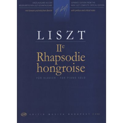 Liszt Hungarian Rhapsody No.2 Maďarská rapsodie č.2 klavír sólo