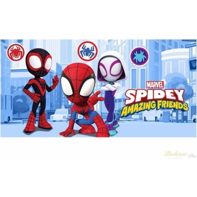 Carbotex Bavlnená plážová osuška Spidey Malí hrdinové 70 x 140 cm – Zboží Dáma