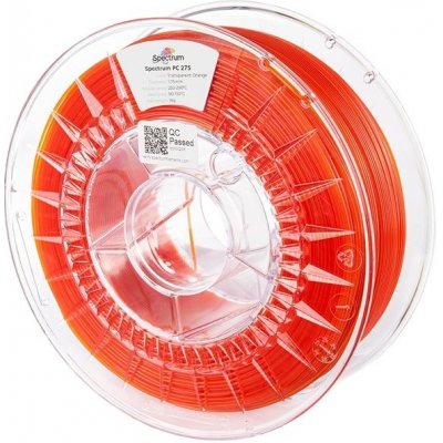 Spectrum PC 275 1.75mm TRANSPARENT ORANGE 1kg, 80939 – Zboží Živě