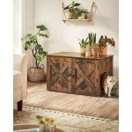 VASAGLE Skříňka na kočičí toaletu 80 x 49 x 53 cm – Sleviste.cz
