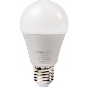 Tesla LED žárovka BULB E27, 12W, 230V, 1521lm, 25 000h, 3000K teplá bílá 220st