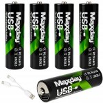 Verk AA Li-Ion 1,5 V 2200 mWh 4 ks USB-C 02046 – Hledejceny.cz