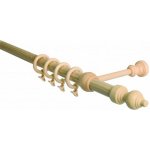 GARNÝŽE-HEBR Garnýž dřevěná borovice jednoduchá 200 cm – HobbyKompas.cz