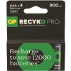 Baterie nabíjecí GP ReCyko Pro AAA 800mAh 4ks 1032124080