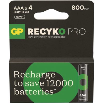 GP ReCyko Pro AAA 800mAh 4ks 1032124080 – Zboží Mobilmania