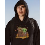 mikina Mistr Yoda a Groot Zelená Canvas – Zboží Dáma