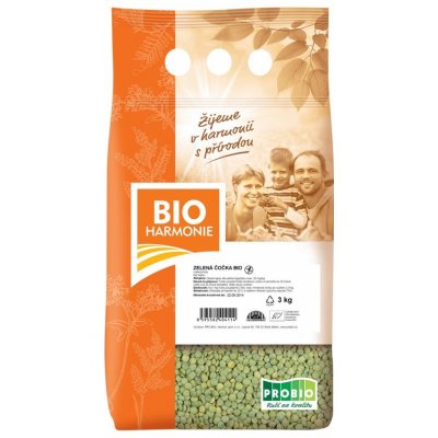 Bioharmonie Čočka zelená BIO 25 kg – Zboží Dáma