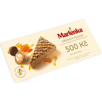 Marlenka Elektronický dárkový poukaz v hodnotě 500 Kč – Sleviste.cz