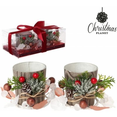 BigBuy Christmas Svícen 2 pcs Sklo home11 BB – Sleviste.cz