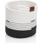 Kela Košík Hedda 18 cm směs bavlna/polyester bílo-černá KL-24454 – Sleviste.cz