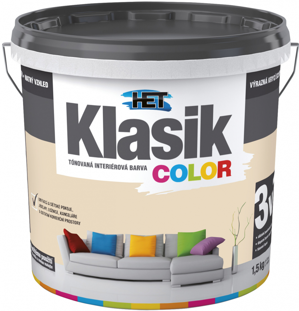 Het Klasik Color - KC 217 béžový krémový 1,5 kg