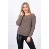 Dámský svetr a pulovr dámský svetr MI2019-39 cappuccino
