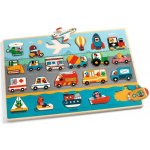 DJECO Dřevěné puzzle Vroom – Hledejceny.cz