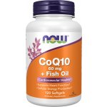 Now Foods Koenzym Q10 60 mg + Omega 3 120 kapslí – Hledejceny.cz