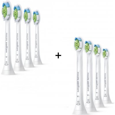 Philips Sonicare W Optimal White HX6064/10 4 ks + HX6074/27 4 ks – Zbozi.Blesk.cz