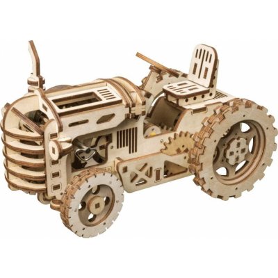 Robotime Rokr Dřevěný 3D Traktor LK401 136ks LK401 – Zbozi.Blesk.cz