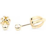 Cutie Jewellery zlaté náušnice pecky na šroubek Z5013-30-X-1 – Zboží Dáma