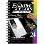 Royal Langnickel Škrabací obrázky v bloku 12 ks pamětihodnosti – Zboží Dáma