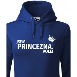 Canvas dámská mikina Jsem princezna vole Modrá