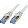 síťový kabel Logilink CQ3092S patch Cat.6A 10G S/FTP PIMF PrimeLine, 10m, šedý