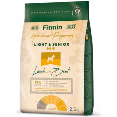 Fitmin Mini Light Senior Lamb With Beef krmivo pro psy 2,5kg