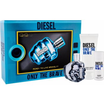 Diesel Only the Brave EDT 75 ml + sprchový gel 100 ml + sprchový gel 50 ml dárková sada