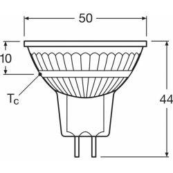 Osram LED reflektor, GU5.3, 2,6 W, 12 V, 2 700 K, 120°