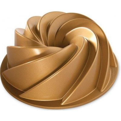 Nordic Ware Hliníková forma na bábovku Gold Heritage 26 cm zlatá kov – Zboží Mobilmania