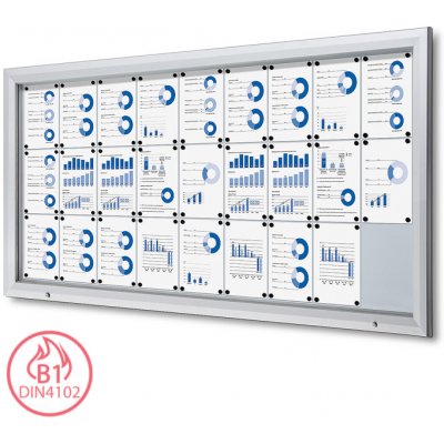 Jansen Display Venkovní magnetická vitrína T 27 x A4 – Zboží Mobilmania