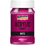Pentart akrylová barva matná 100 ml purpurová – Zboží Dáma